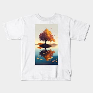 autumn fall tree Kids T-Shirt